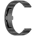 Miniatyrbild 2 av 4: Titanium klockarmband för 22 mm Smartwatch Fjärilslås Svart