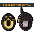 Pikkukuva 3 / 5: Bose QuietComfort QC 3 korvatyynyä 1 pari keinonahkaa Musta
