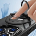 Miniatyrbild 3 av 5: Magnetiskt skyddande telefonfodral med osynligt stativ för iPhone iPhone 15 Plus Blå