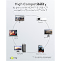 Miniatyrbild 6 av 10: USB-C™-till-HDMI™-kabel 4K @ 60 Hz, 3 m, svart
