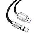 Pikkukuva 4 / 7: Android Micro USB -kaapelin latauskaapeli 120 W pikalataus ja tiedonsynkronointi 480 Mbps Monivärinen 1,5 milj