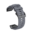 Miniatyrbillede 1 af 4: Premium Garmin Fenix 8 Rem: Fluororubber Urrem Grå 26 mm