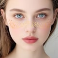 Miniatyrbillede 4 af 4: Gold Freckle Midlertidige Tatoveringer (5 Ark) Model 3