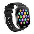 Miniatyrbild 3 av 7: Smart klocka med Bluetooth Call & Fitness Tracker Svart