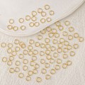 Miniatyrbillede 2 af 2: Metalringe, 100 stk. Guld