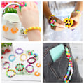 Miniatyrbillede 3 af 5: DIY Lerperlesæt, Sæt med Perler med Store Huller