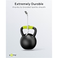 Miniatyrbillede 7 af 11: Lightning USB-A superblødt tekstilkabel med metalstik, 2 m, hvid