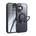 Pikkukuva 1 / 3: McDodo PC-4930 MagSafe kotelo iPhone 16:lle jalustalla (musta)