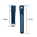 Miniatyrbillede 2 af 6: Urrem i silikone Garmin Vivosmart HR+ Blå