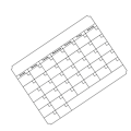 Pikkukuva 2 / 4: Magnetic Weekly Planner Board Valkoinen