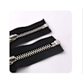 Miniatyrbild 3 av 5: Silver Zipper Top & Bottom Stops (10 Set) - Storlek 5