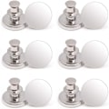 Miniatyrbild 1 av 5: Jeansknappar / Sy-fria byxknappar Silver 10-pack