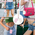 Miniatyrbild 4 av 6: Ny bärbar handledsmyntväska Benvit+rosa