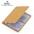 Miniatyrbillede 5 af 5: Premium Læder RFID Blokerende Tegnebog - Beskyt Dine Værdigenstande Gul
