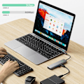 Pikkukuva 3 / 4: 6-in-1 USB-C Hub 4K/60Hz USB 3.2 10G Datansiirto Harmaa