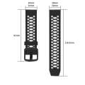 Pikkukuva 2 / 5: INF Rannekoru Coros Apex 42 mm/Apex 2/Pace 2 (20 mm) Coros PACE 2