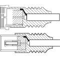 Miniatyrbild 4 av 4: SAT/antenn-adapterkabel (<70 dB), dubbelskärmad