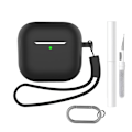 Miniatyrbillede 2 af 4: AirPods-etui med nøglering og tilbehør AirPods 4 Flat Sort