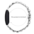 Pikkukuva 3 / 6: Fitbit Inspire Square Diamond Butterfly -solkihihna Hopea