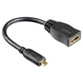 Sovitin HDMI Micro D-HDMI Uros-Naaras Kulta/Musta