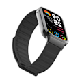 Pikkukuva 3 / 6: Metalliranneke Xiaomi Mi Band 8 Prolle, silikoniranneke magneettisuljuksella Musta