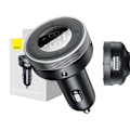 Miniatyrbild 2 av 10: Baseus Enjoy Car Wireless MP3-laddare, Bluetooth 5.0, microSD, AUX (svart)