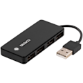 Miniatyrbild 1 av 4: USB-A 2.0 hub, 4x USB-A female, black
