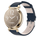 Miniatyrbillede 2 af 5: Læderurrem til Garmin Lily 2 Blå