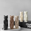 Miniatyrbillede 4 af 6: Silikoneform til gipsfigurer, sød kat