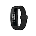 Miniatyrbillede 1 af 4: Nylon urrem til Fitbit Inspire 3 Sort