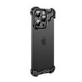 Miniatyrbillede 2 af 4: Unikt metalrammeetui + linsefilm til iPhone iPhone 15 Plus