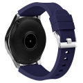 Pikkukuva 1 / 7: Samsung Galaxy Watch 46 mm:n ranneke, pehmeä silikonikorvaushihna, sininen (L)