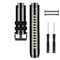 Pikkukuva 1 / 4: Nylon kellon ranneke Garminille Musta + harmaa