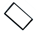 Miniatyrbillede 3 af 4: Hærdet glas Car Navigation Screen Protector med Carbon Fiber Black Border L