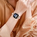Miniatyrbild 6 av 6: Cloverlink-armband för Fitbit Versa 3/4/Sense 2 Rose guld