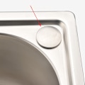 Miniatyrbild 5 av 5: Rostfritt stål diskhålsskydd för tvålautomat S