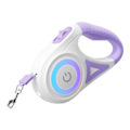 Miniatyrbillede 1 af 2: Rojeco Dog Automatic Leash LED 5 m (lilla)