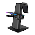 Miniatyrbillede 2 af 7: RGB Vertikal Stand Meta Officielt Co-branded Kiwi Design QC03 til Meta Quest 3/Quest 2/Quest PRO Black