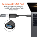 Miniatyrbillede 5 af 9: USB-C til USB 3.0 adapterkabel 5 Gbps Sort