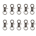 Miniatyrbillede 1 af 3: Krabbelukkeklemmer - Pakke med 10 Sort