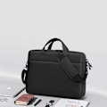 Miniatyrbillede 2 af 4: Laptop-taske Opgraderet airbag skuldertaske messenger taske Sort L