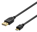 Miniatyrbillede 1 af 3: USB 2.0 cable Type A ma - Type Micro B ma, 5-pin, 2m, black