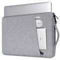 Miniatyrbillede 1 af 11: INF Laptoptaske 14,1 tommer/15,4 tommer kanvas Grå