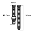 Miniatyrbillede 3 af 7: Silikonerem til Huawei Band 10/9/8 - Prikket tekstur Sort