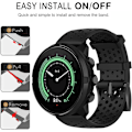 Miniatyrbillede 5 af 6: Suunto 7/9 / 9Baro / D5 / Spartan / Fossil Nate / Q armbånd silikone Sort L