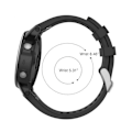 Miniatyrbillede 2 af 6: Silikone urrem til Garmin Fenix 5S Plus Sort
