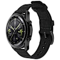 Miniatyrbild 1 av 3: Vävd Canvas Quick Release Klockarmband för Huawei GT4 Svart 20 mm