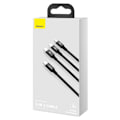 Miniatyrbild 11 av 11: Baseus Rapid Series 3-i-1 kabel USB-C För M+L+T 20W 1,5m Svart