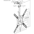 Miniatyrbillede 9 af 9: TV-loftbeslag Basic (M), sort