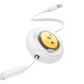 Miniatyrbillede 5 af 10: Ladekabel 3w1 Baseus USB til USB-C, USB-M, Lightning 3,5A, 1,1m (hvid)